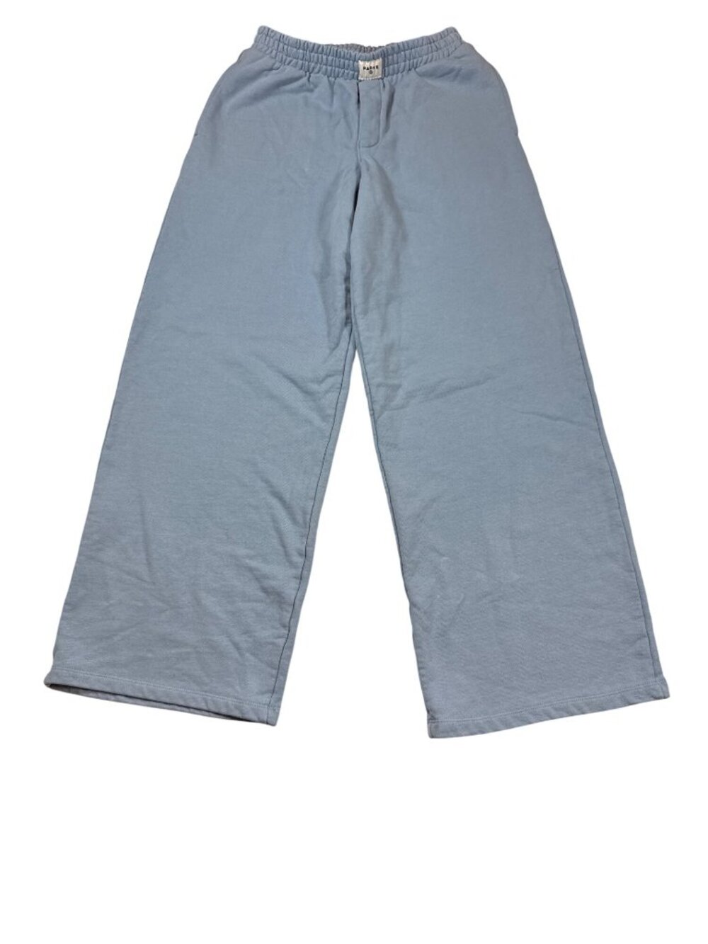 Parke Target Collab Womens Light Blue Wide-Leg Pants Size S Elastic Waist (X919)